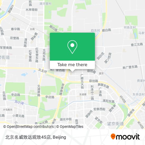 北京名威致远观致4S店 map