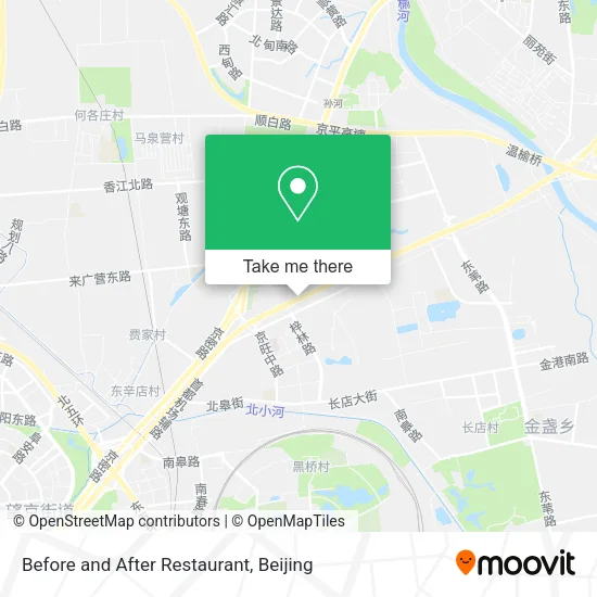 Before and After Restaurant map