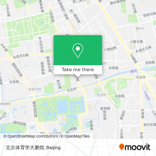北京体育学大鹏馆 map