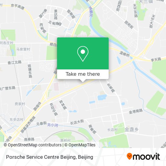 Porsche Service Centre Beijing map