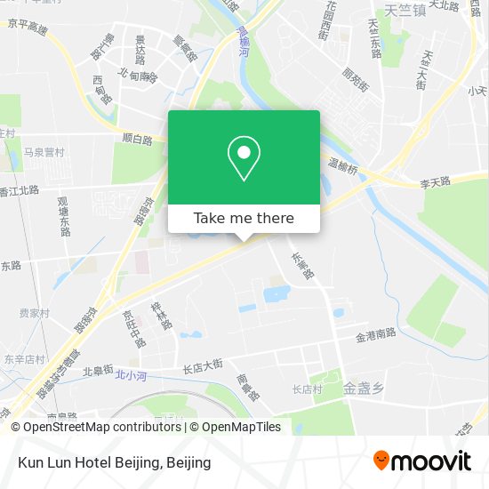 Kun Lun Hotel Beijing map