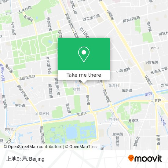 上地邮局 map
