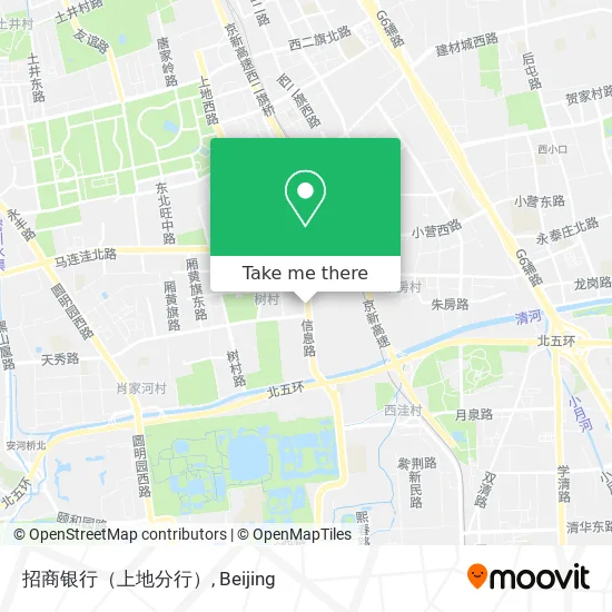 招商银行（上地分行） map