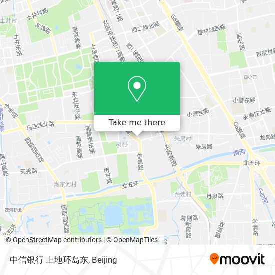 中信银行 上地环岛东 map