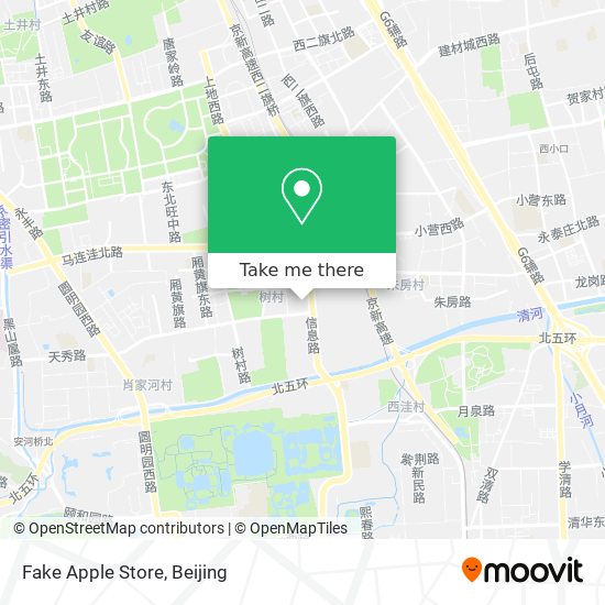 Fake Apple Store map