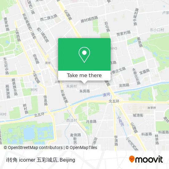 i转角 icorner 五彩城店 map