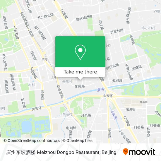 眉州东坡酒楼 Meizhou Dongpo Restaurant map