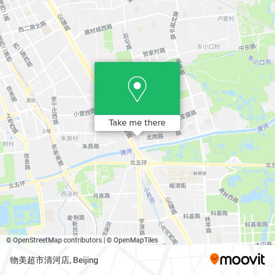 物美超市清河店 map