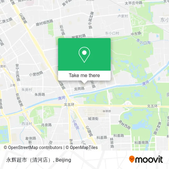 永辉超市（清河店） map