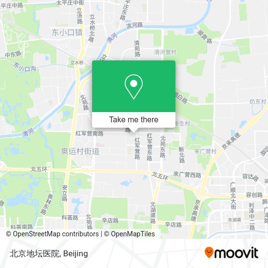 北京地坛医院 map