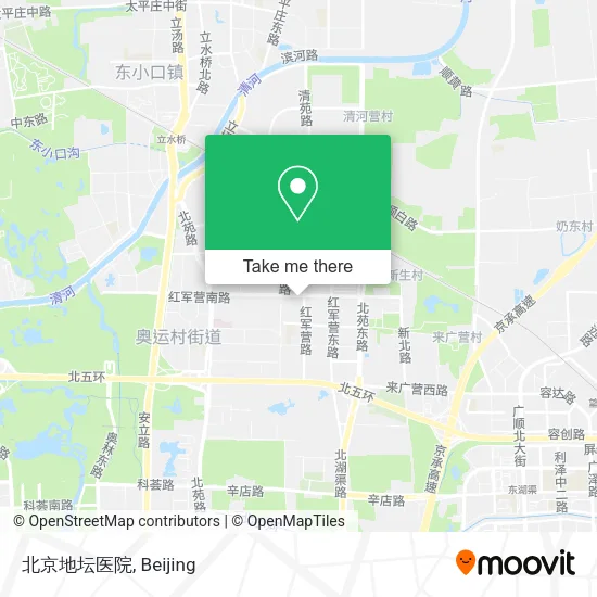 北京地坛医院 map