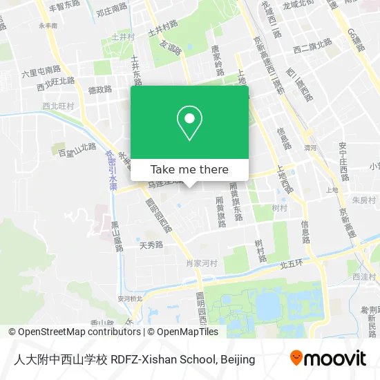 人大附中西山学校 RDFZ-Xishan School map