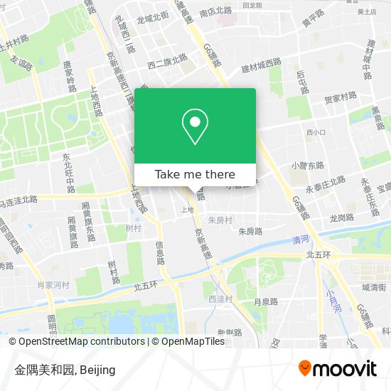 金隅美和园 map