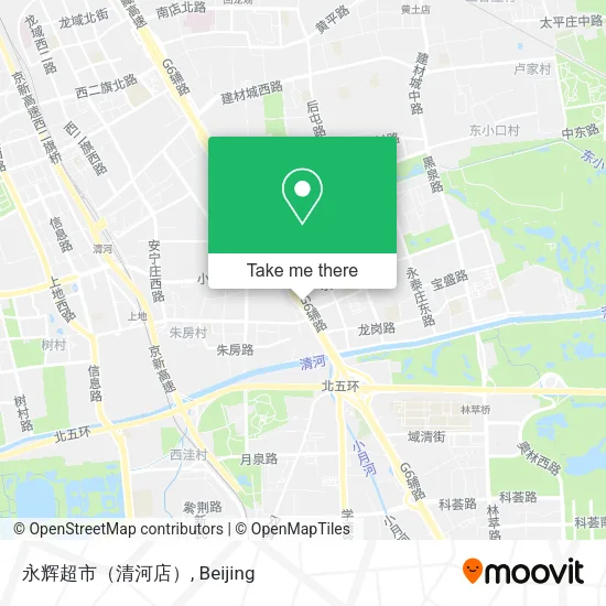 永辉超市（清河店） map