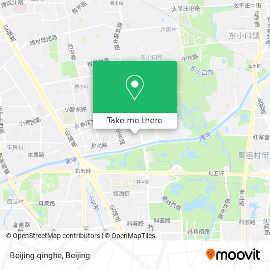 Beijing qinghe map