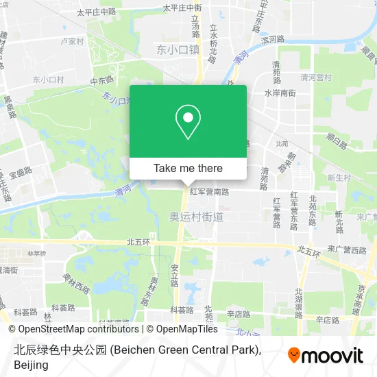 北辰绿色中央公园 (Beichen Green Central Park) map
