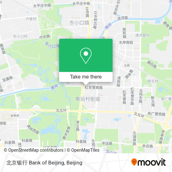 北京银行 Bank of Beijing map