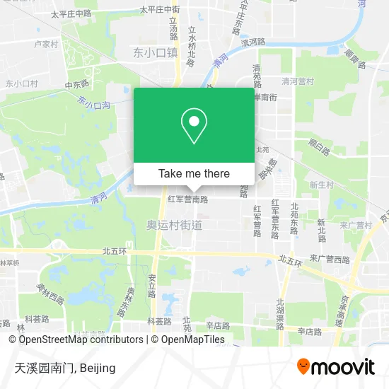 天溪园南门 map