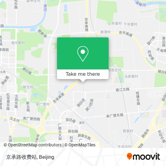 京承路收费站 map