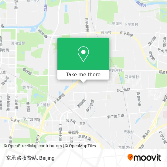 京承路收费站 map