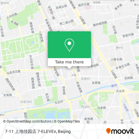 7-11 上地佳园店 7-ELEVEn map