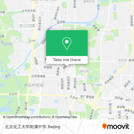 北京化工大学附属中学 map