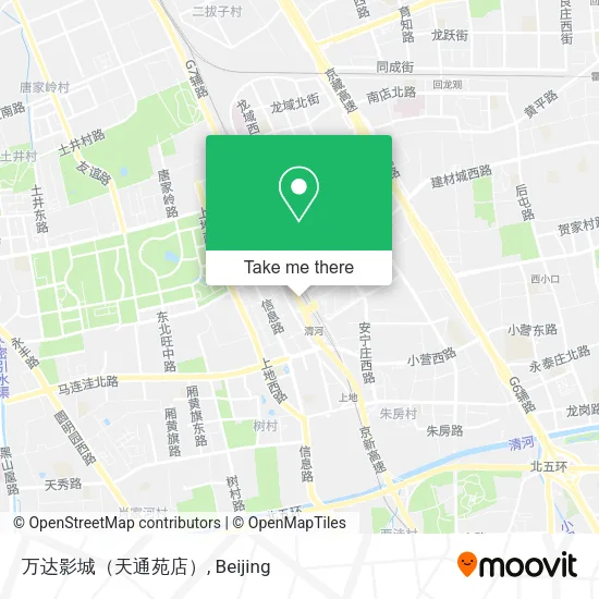 万达影城（天通苑店） map