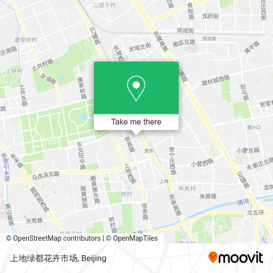 上地绿都花卉市场 map