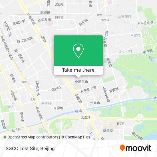 SGCC Test Site map