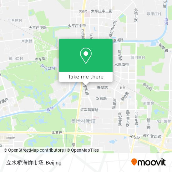 立水桥海鲜市场 map