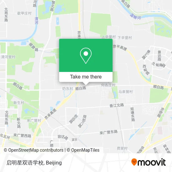 启明星双语学校 map