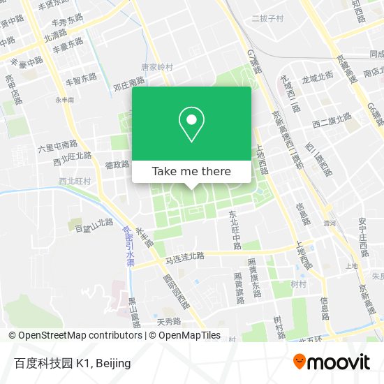 百度科技园 K1 map