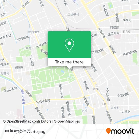中关村软件园 map