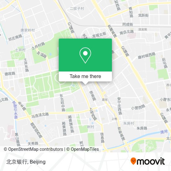 北京银行 map