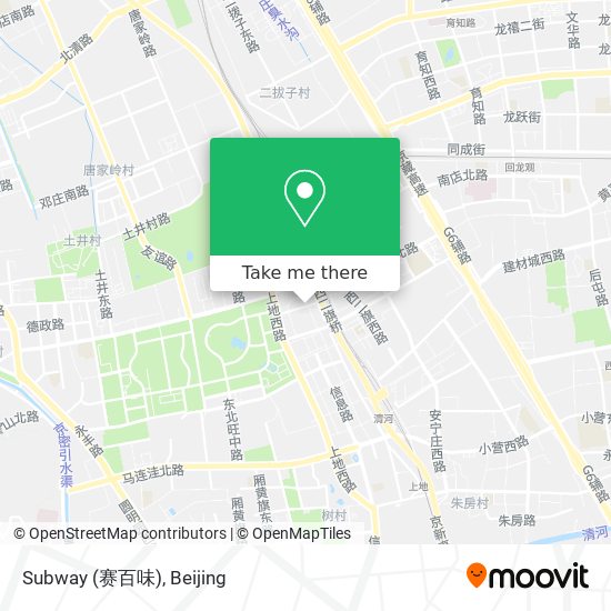 Subway (赛百味) map