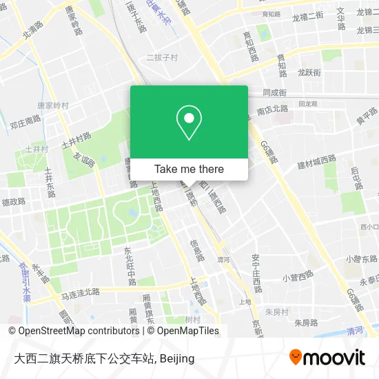 大西二旗天桥底下公交车站 map