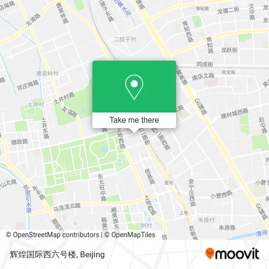 辉煌国际西六号楼 map