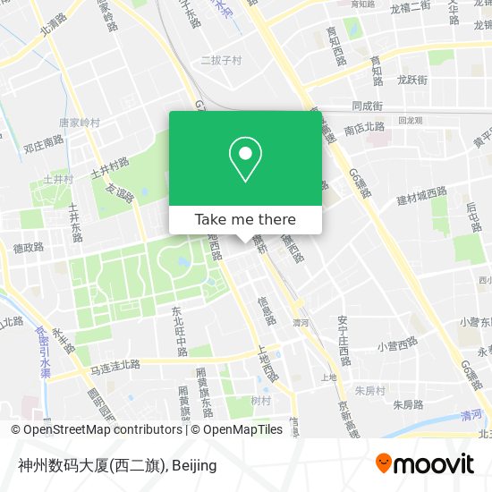 神州数码大厦(西二旗) map
