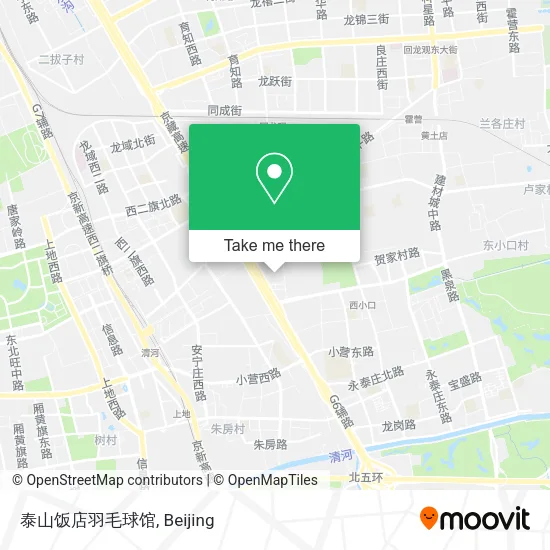 泰山饭店羽毛球馆 map