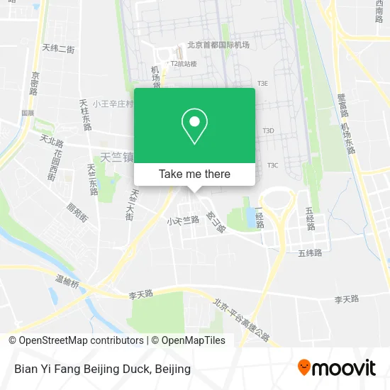 Bian Yi Fang Beijing Duck map