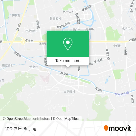 红亭农庄 map