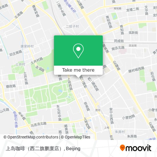 上岛咖啡（西二旗鹏寰店） map