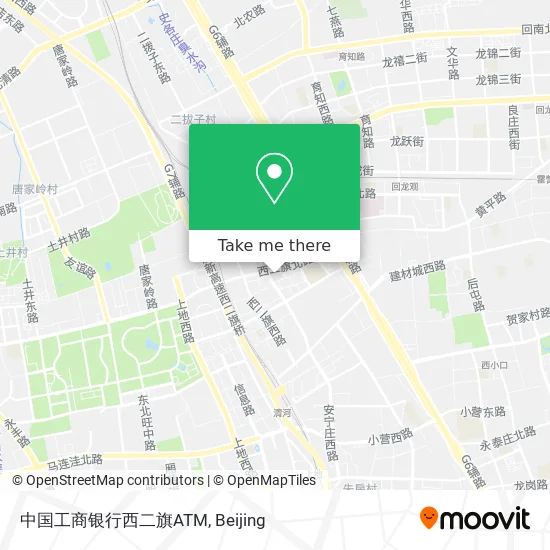 中国工商银行西二旗ATM map