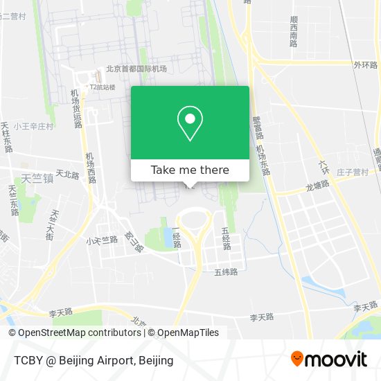 TCBY @ Beijing Airport map