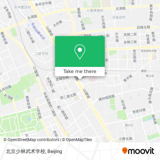 北京少林武术学校 map