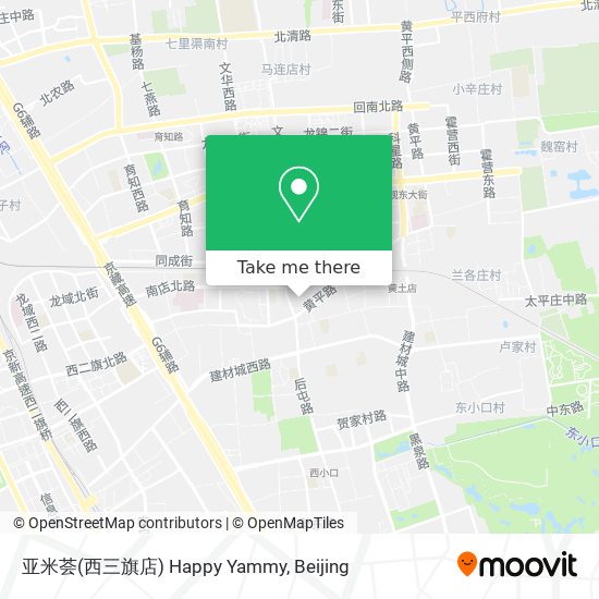 亚米荟(西三旗店) Happy Yammy map
