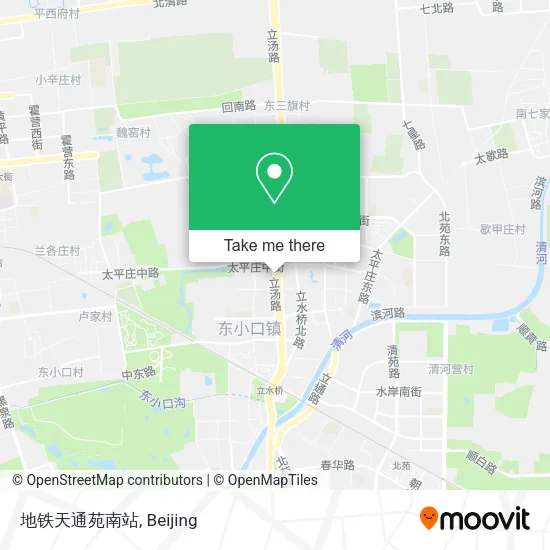 地铁天通苑南站 map