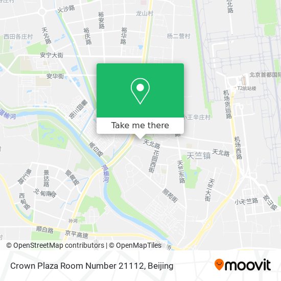 Crown Plaza Room Number 21112 map