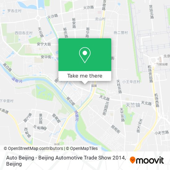 Auto Beijing - Beijing Automotive Trade Show 2014 map
