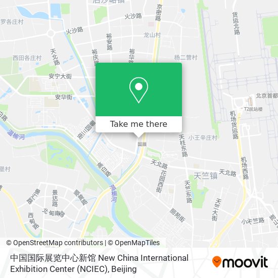 中国国际展览中心新馆 New China International Exhibition Center (NCIEC) map